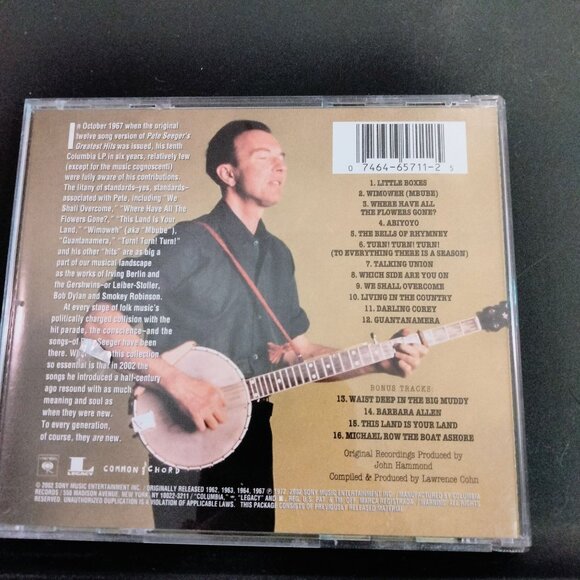 Pete Seeger Greatest Hits 2002 American Folk - Picture 3 of 7